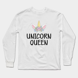 Unicorn Queen Long Sleeve T-Shirt